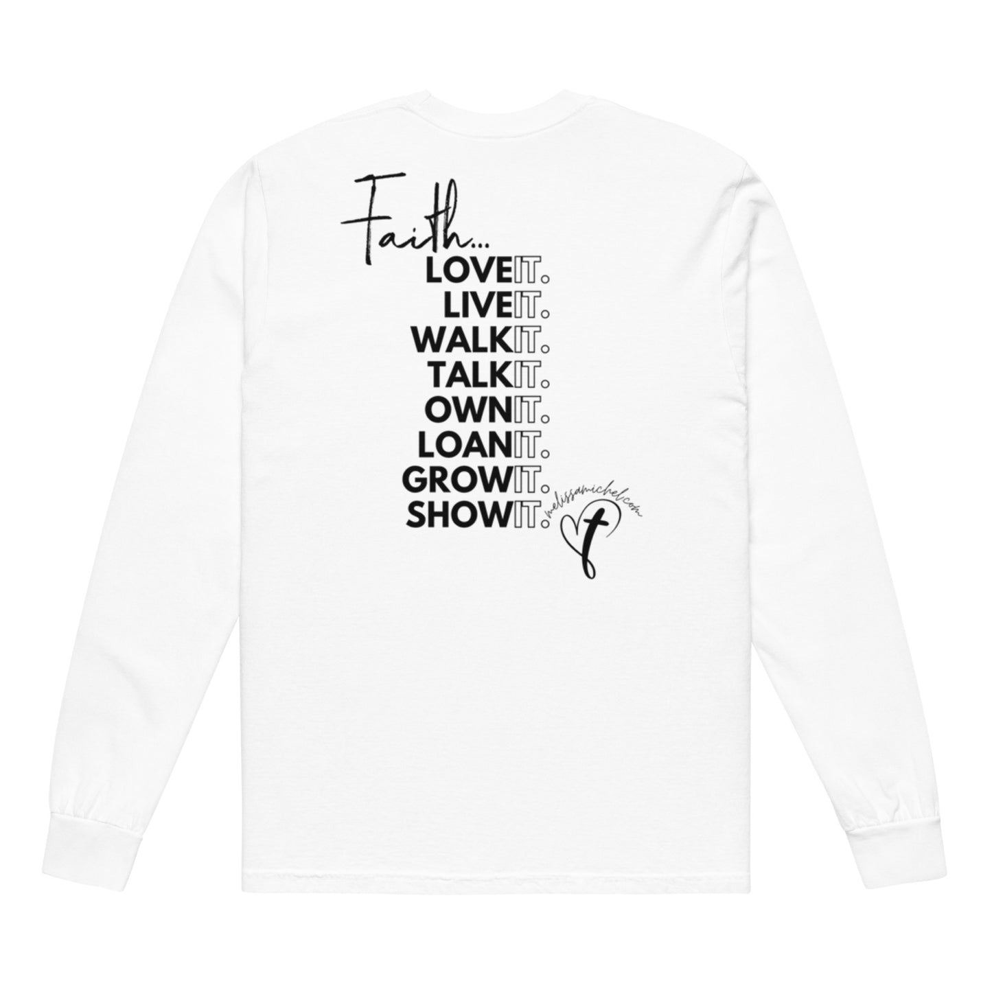 Faith Unisex Garment-Dyed Heavyweight Long-Sleeve Shirt