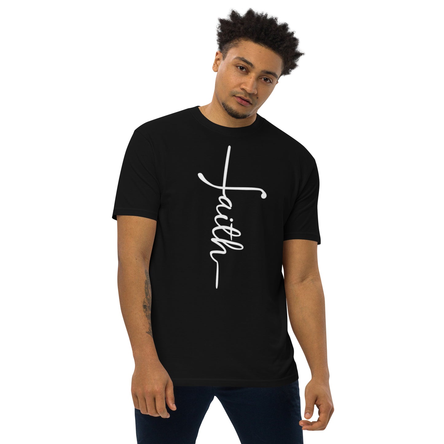 Faith Men’s Premium Heavyweight Tee