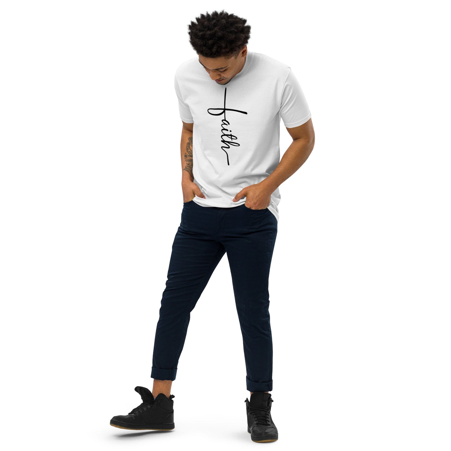 Faith Men’s Premium Heavyweight Tee