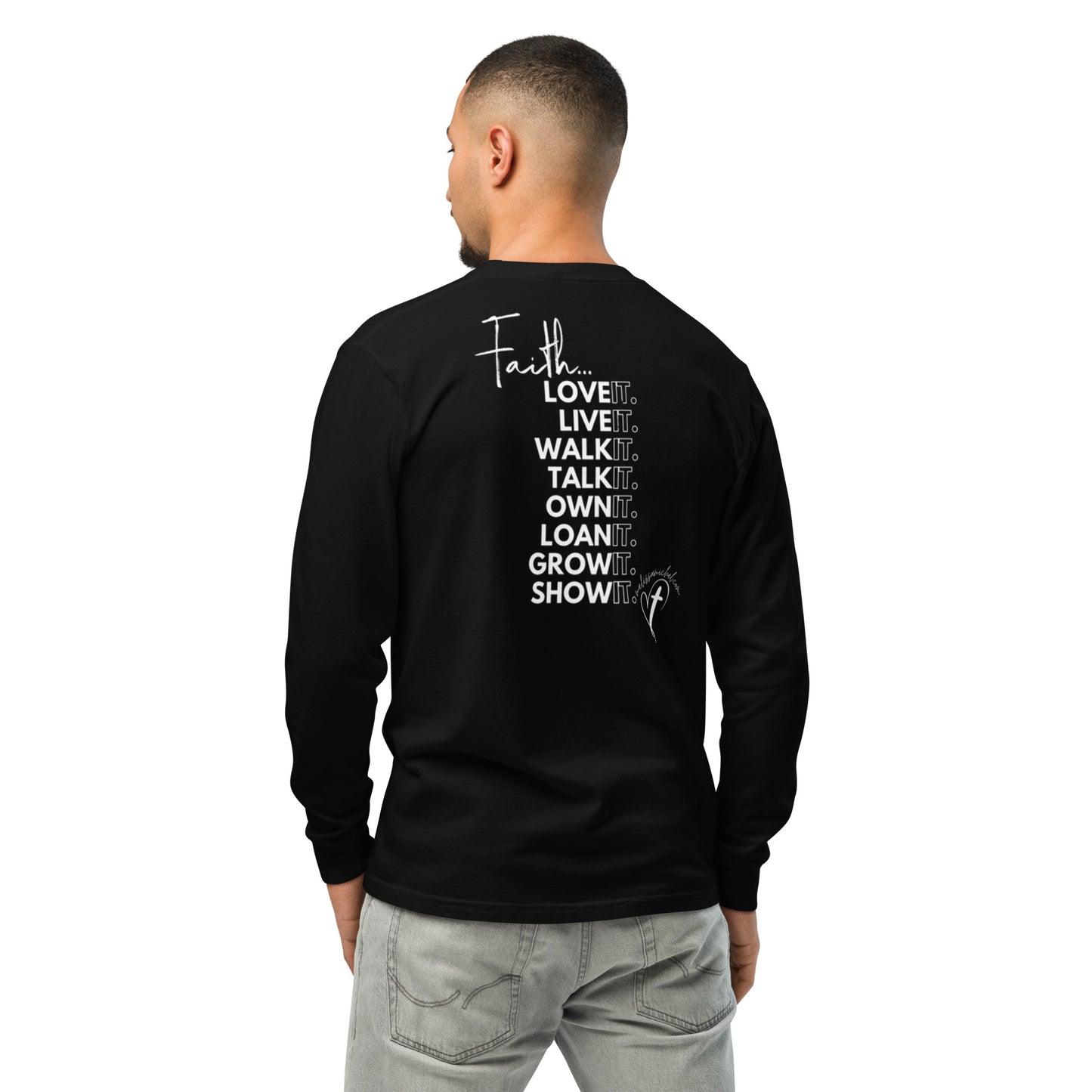 Faith Unisex Garment-Dyed Heavyweight Long-Sleeve Shirt