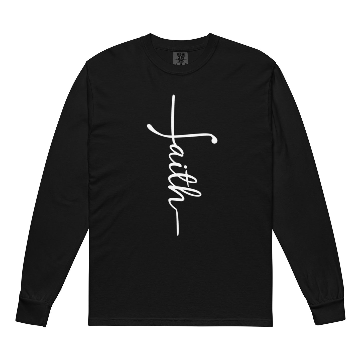 Faith Unisex Garment-Dyed Heavyweight Long-Sleeve Shirt