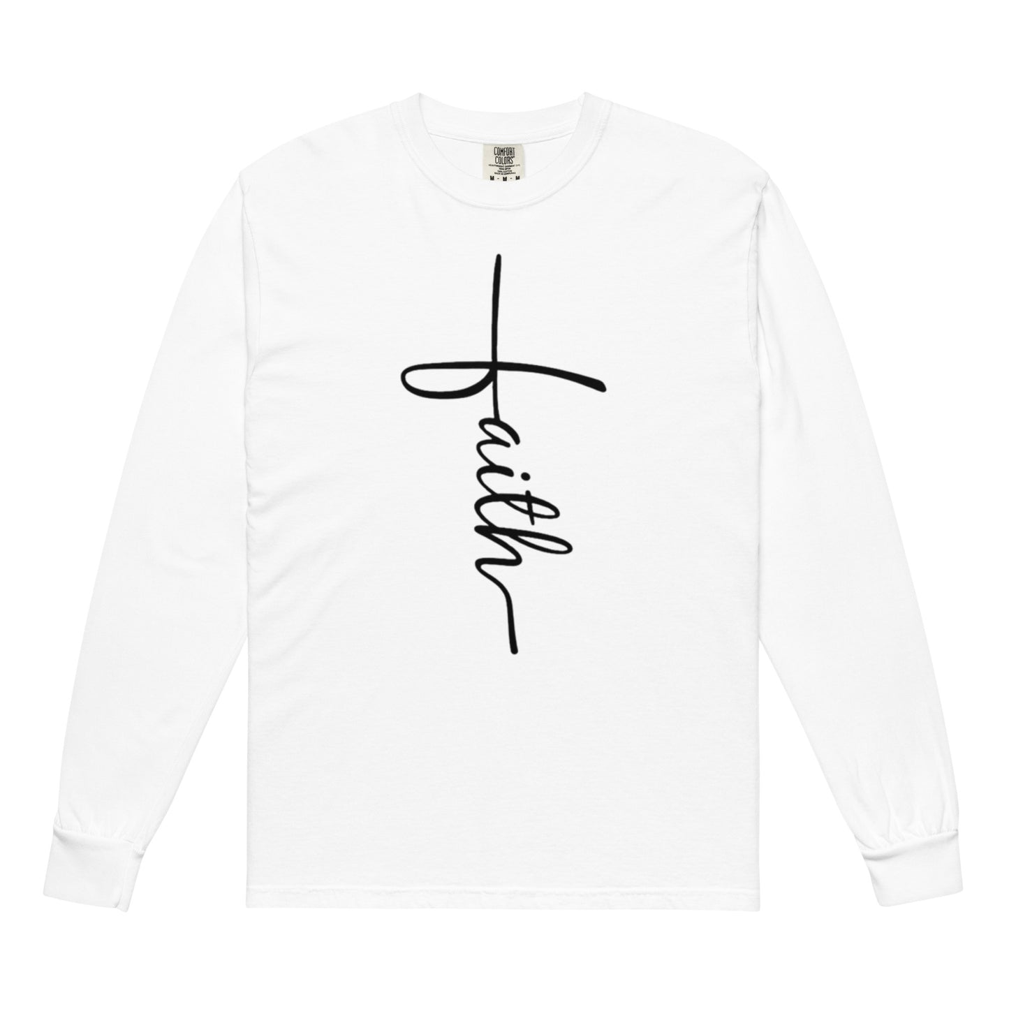 Faith Unisex Garment-Dyed Heavyweight Long-Sleeve Shirt