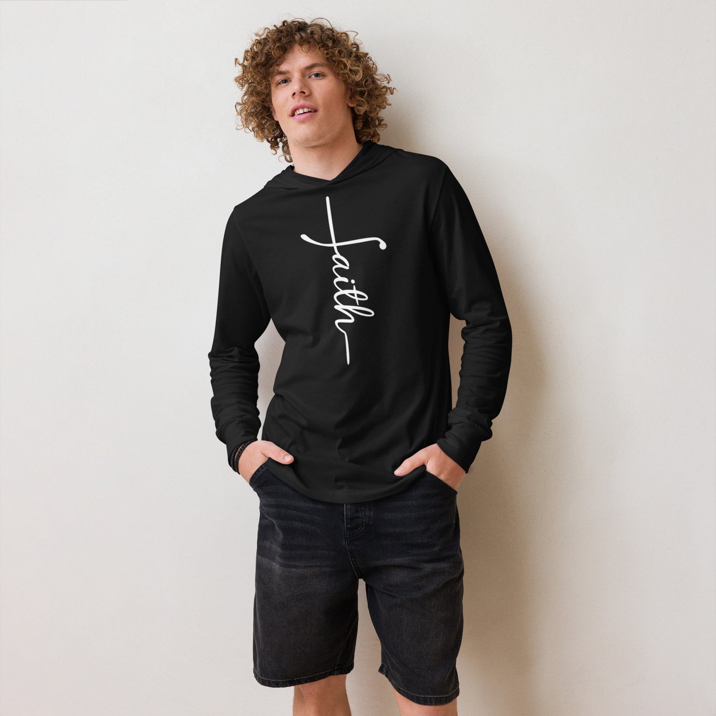 Faith Unisex Hooded Long-Sleeve Tee