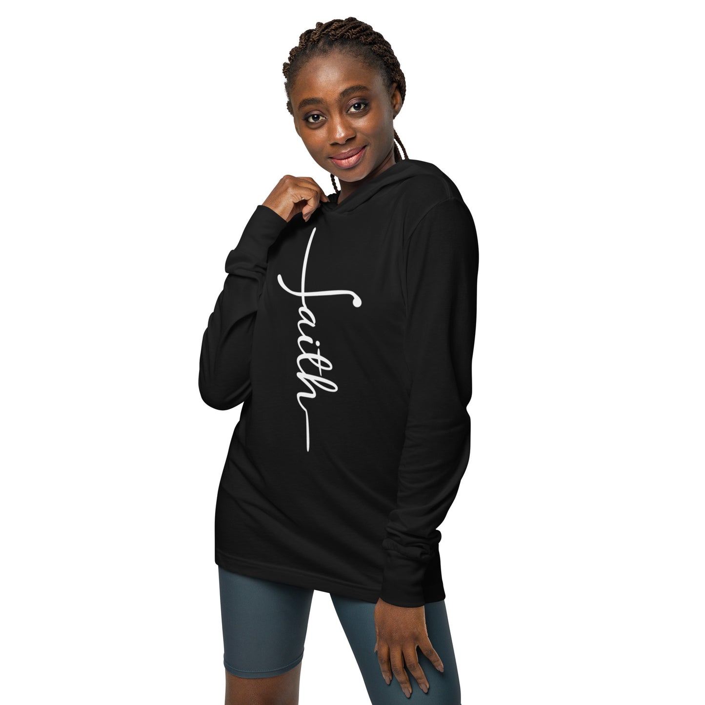 Faith Unisex Hooded Long-Sleeve Tee