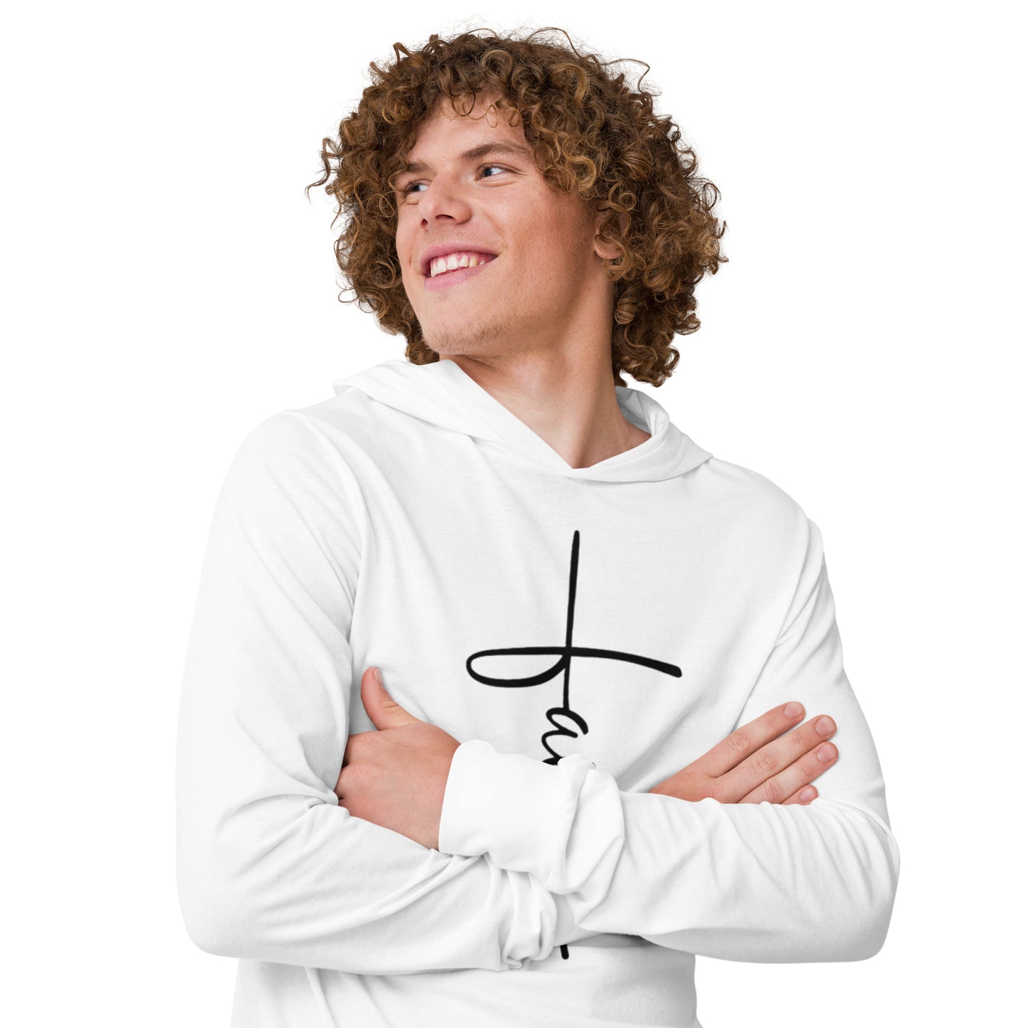 Faith Unisex Hooded Long-Sleeve Tee